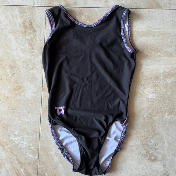 Twisters Tumble Wear Other - black and purple gymnastics leotard!